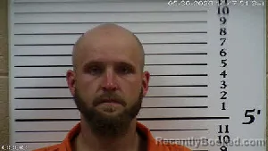 Mugshot of Jordan Carrol Denni Elkins booked in Cherokee County, North Carolina on May 30, 2026