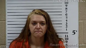 Mugshot of Kaitlyn Teesateskie Elliott booked in Cherokee County, North Carolina on June 28, 2026