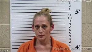 Mugshot of Alicia Ann Garrett booked in Cherokee County, North Carolina on July 8, 2026