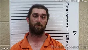 Mugshot of David Allen Hughes booked in Cherokee County, North Carolina on October 13, 2026
