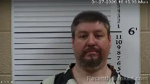 Mugshot of Edward Arthur Hall booked in Cherokee County, North Carolina on April 27, 2026