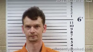 Mugshot of Justin Claude Headrick booked in Cherokee County, North Carolina on July 1, 2026