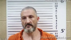 Mugshot of Christopher Paul Kelley booked in Cherokee County, North Carolina on August 14, 2026
