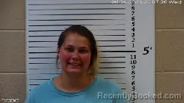 Mugshot of Christy Ann Lackey booked in Cherokee County, North Carolina on March 23, 2026