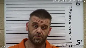 Mugshot of Derek James Liberty booked in Cherokee County, North Carolina on August 13, 2026