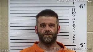 Mugshot of Derek James Liberty booked in Cherokee County, North Carolina on August 25, 2026