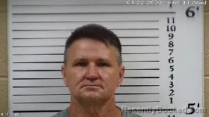 Mugshot of Hubert Marion Lawrence booked in Cherokee County, North Carolina on April 22, 2026