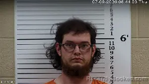 Mugshot of Hayden Riaen Moss booked in Cherokee County, North Carolina on July 9, 2026
