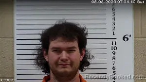 Mugshot of Hayden Riaen Moss booked in Cherokee County, North Carolina on August 8, 2026