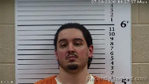 Mugshot of Christopher Nathaniel Rabb booked in Cherokee County, North Carolina on July 6, 2026