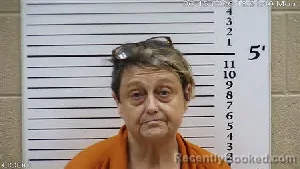 Mugshot of Susan McAfee Russell booked in Cherokee County, North Carolina on June 15, 2026