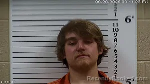 Mugshot of Colton Robert Sanders booked in Cherokee County, North Carolina on June 26, 2026