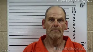 Mugshot of Kenneth Glen Scrivens booked in Cherokee County, North Carolina on April 27, 2026