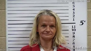 Mugshot of Lenessa Shenee' Stroud booked in Cherokee County, North Carolina on July 25, 2026