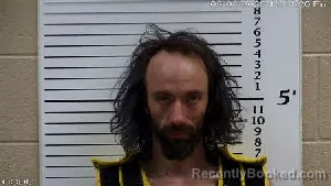 Mugshot of Adam Emory Wilkins booked in Cherokee County, North Carolina on May 8, 2026
