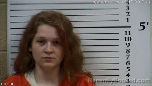 Mugshot of Delaney Faith Warren booked in Cherokee County, North Carolina on September 24, 2026