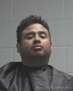 Mugshot of Eric Mendoza Grajales booked in Cleveland County, North Carolina on August 25, 2026