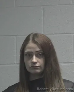 Mugshot of MADELINE ANN AIKEN booked in Cleveland County, North Carolina on March 31, 2026