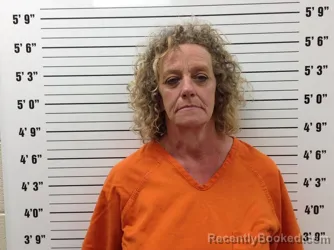 Mugshot of Gina Cantrell Woody booked in Pickens County, Georgia on April 17, 2026