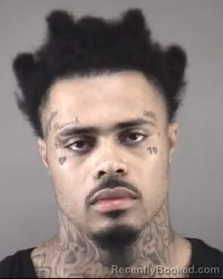Mugshot of Damonte Thomaz Roberts booked in Forsyth County, North Carolina on September 18, 2026