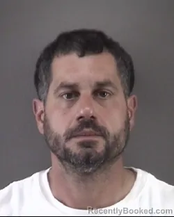 Mugshot of John Andreas Kazakos booked in Forsyth County, North Carolina on August 28, 2026