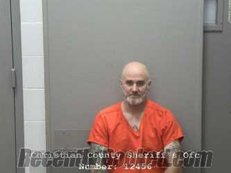 Booking photo from Christian County, Illinois