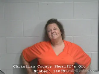 Mugshot of MARY M SPENCER booked in Christian County, Illinois on April 23, 2026