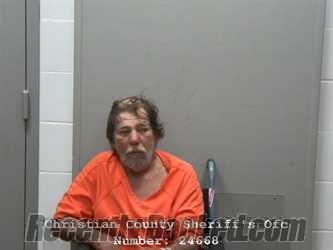 Booking photo from Christian County, Illinois