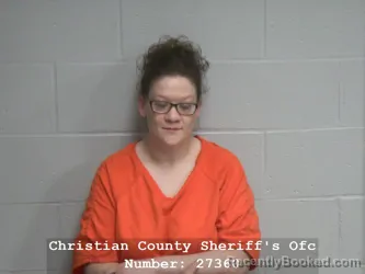 Mugshot of MALLERIE JADE DOWDY booked in Christian County, Illinois on July 3, 2026