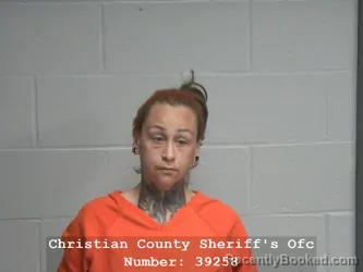 Mugshot of RAELENE ANNELIESE KUPGISCH booked in Christian County, Illinois on March 28, 2026