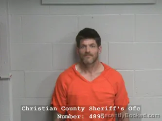 Mugshot of THOMAS E MERRIFIELD booked in Christian County, Illinois on April 3, 2026