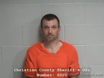 Mugshot of DUSTIN ROBERT AARON CLINE booked in Christian County, Illinois on May 25, 2026