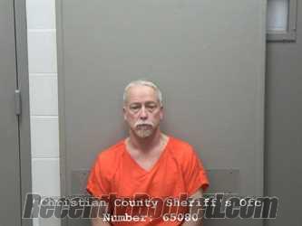 Booking photo from Christian County, Illinois