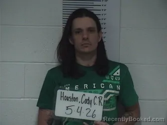 Mugshot of CODY ROBERT CHARLES HOUSTON booked in Clay County, Illinois on May 4, 2026