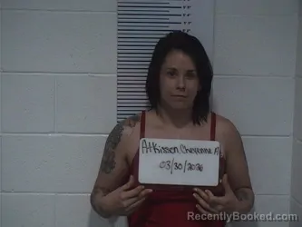 Mugshot of CHEYENNE A ATKISSON booked in Clay County, Illinois on March 30, 2026