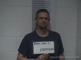 Mugshot of JASON WILLIAM BISSEY booked in Clay County, Illinois on March 24, 2026