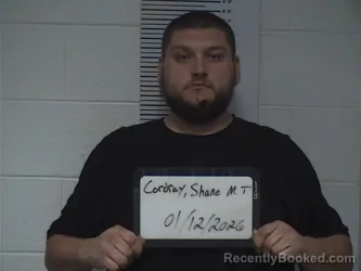 Mugshot of SHANE M CORDRAY