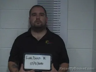 Mugshot of DEREK M LUNA booked in Clay County, Illinois on March 31, 2026