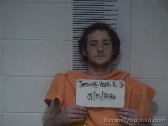 Mugshot of HANK R Jr JENNINGS booked in Clay County, Illinois on April 15, 2026