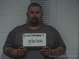 Mugshot of CHRISTOPHER S BRITTON booked in Clay County, Illinois on April 20, 2026