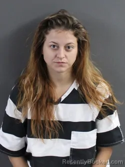 Mugshot of Delaney Marie Heitz booked in Coles County, Illinois on October 8, 2026