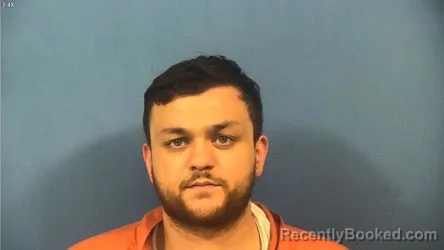 Mugshot of Mateo Sansores booked in DuPage County, Illinois on July 25, 2026