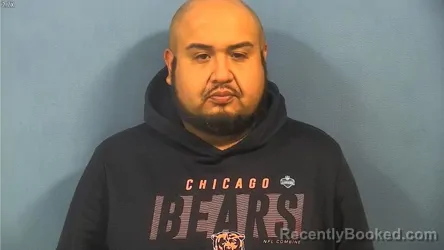 Mugshot of Ruben Rosas Jr booked in DuPage County, Illinois on October 1, 2026
