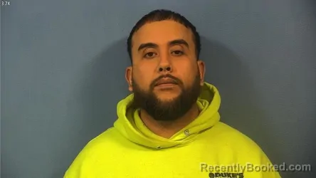 Mugshot of SAUL ESPARZA booked in DuPage County, Illinois on April 13, 2026