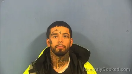 Mugshot of Uriel Gonzalez booked in DuPage County, Illinois on October 14, 2026