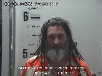 Mugshot of JOSEPH W PETERS booked in Fayette County, Illinois on March 30, 2026