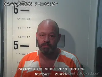 Mugshot of AARON LEE FORBUS booked in Fayette County, Illinois on April 22, 2026