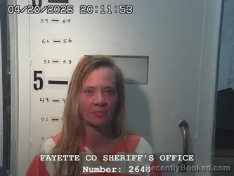 Mugshot of RAINIE LEE BROWN booked in Fayette County, Illinois on April 20, 2026