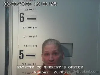 Mugshot of ATHENA M AMMONS booked in Fayette County, Illinois on March 28, 2026