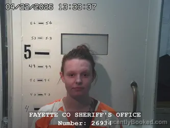 Mugshot of DAYLEE D JACKSON booked in Fayette County, Illinois on April 22, 2026